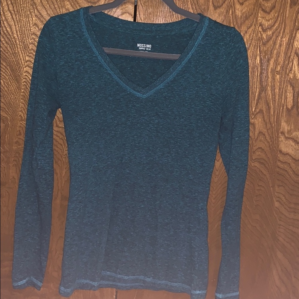 Teal long sleeve shirt